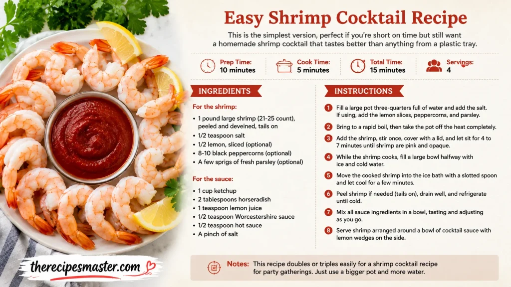 Easy Shrimp Cocktail Recipe (Card)