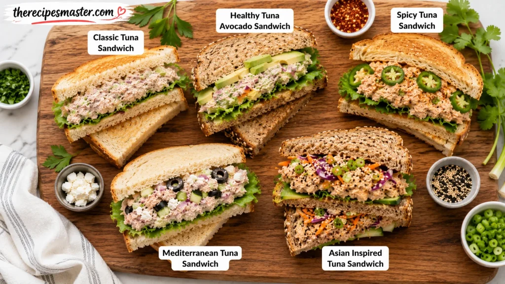 Five Tuna Sandwich Variations