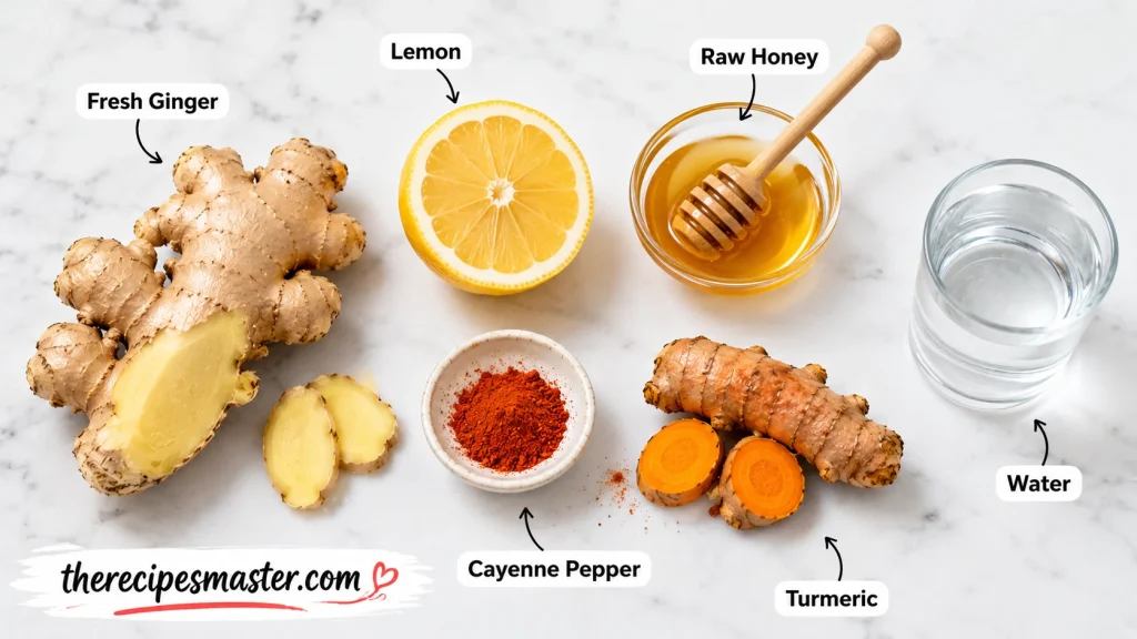 Ginger Shot Ingredients