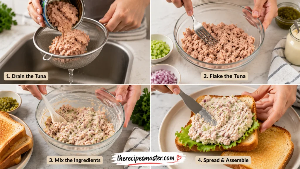 Make a Tuna Sandwich, Step by Step