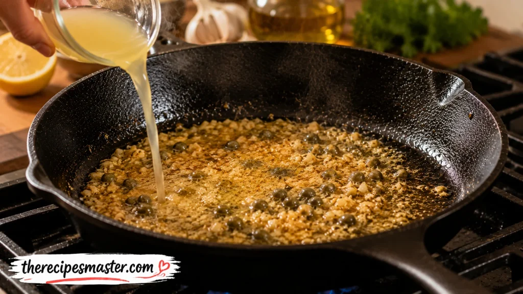 Make the lemon butter sauce