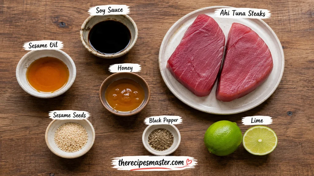 Ahi Tuna Ingredients